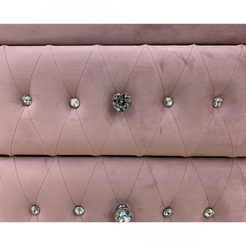 Coffret en tissu rose Reggie
