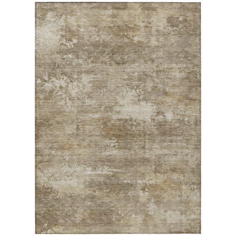 Machine Washable Indoor/Outdoor Earleville ACN2369 Abstract Rug, Rectangle 8' x 10'