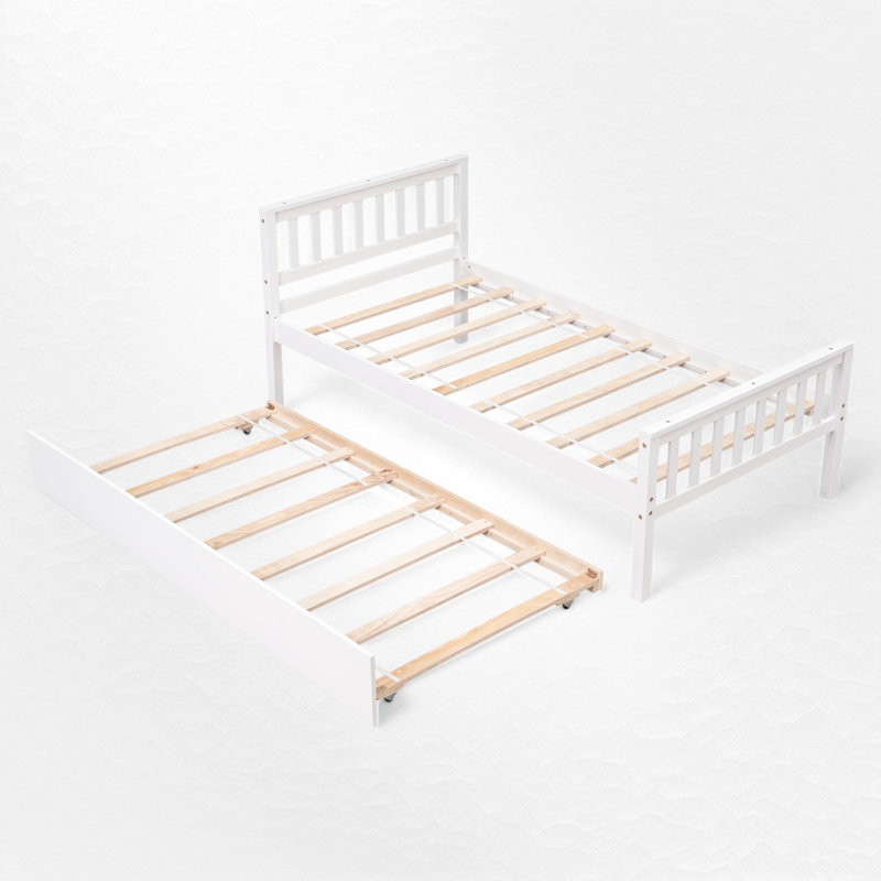Boca Slat Bed, White