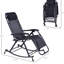 Chaise berçante d'extérieur pliable avec fauteuil inclinable