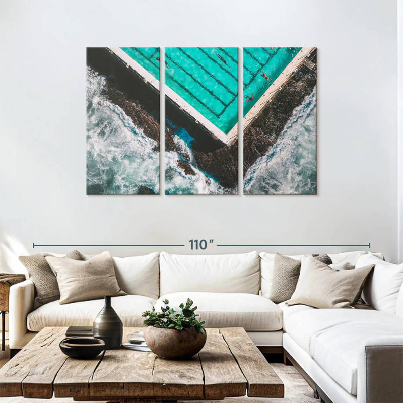 Rorry The Pool By The Beach, 48" H x 74" W