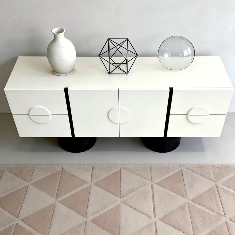 Armoire d'entrée moderne et minimaliste, 33.5" H x 47.2" W x 15.7" D