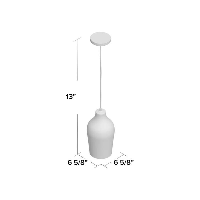 Luminaire suspendu 1 lumière à une cloche