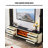 Modern minimalist solid wood electric decorative fireplace with simulated fire