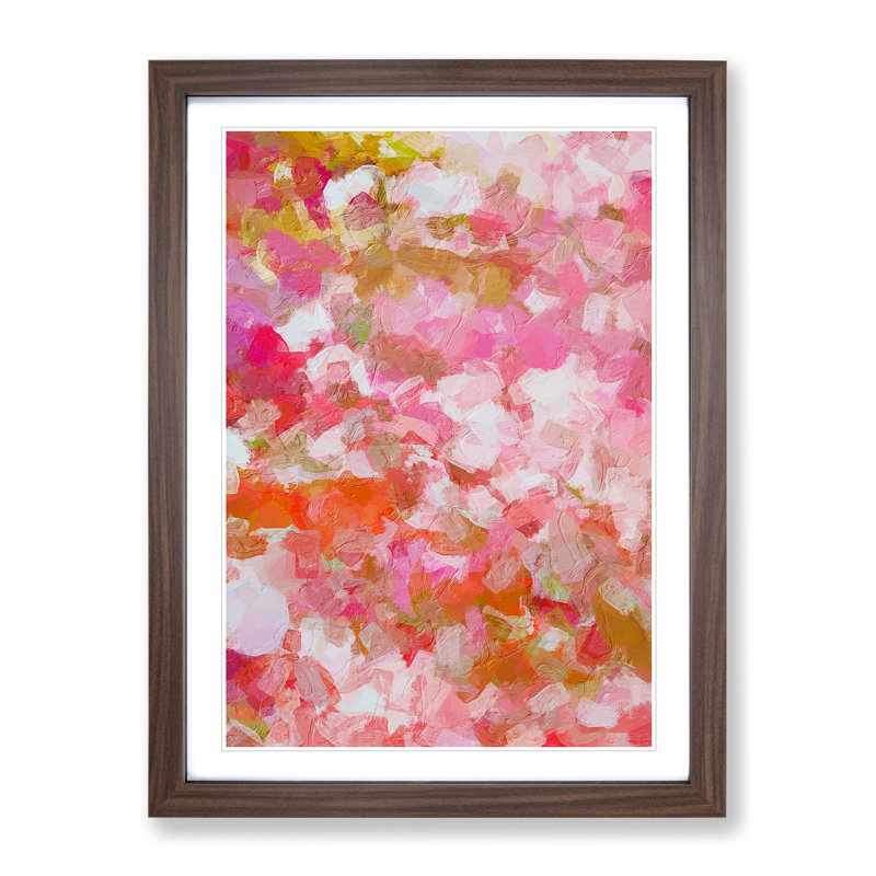 Mending My Destiny Abstract - Framed Print, 64cm H x 46cm W, Brown