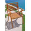 Chaise de patio avec coussin Edvards Eucalyptus