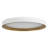 Chrysander 12-in White dimmable LED Flush Mount with Gold Accents-124959471
