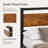 Classic Industrial Style Queen  Metal Headboard-975626695