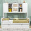 Lit de jour en bois avec couchette et tablettes de rangement-1413937637-1413937635