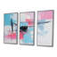 Subtil pastel rose Strokes - ensemble d'art abstrait mural-108313791-108313792