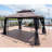 Outdoor Patio Gazebo Canopy Tent With Ventilated Double Roof And Mosquito net(Detachable Mesh Screen On All Sides),Suitable for Lawn, Garden, Backyard and Deck-116010918-116010919