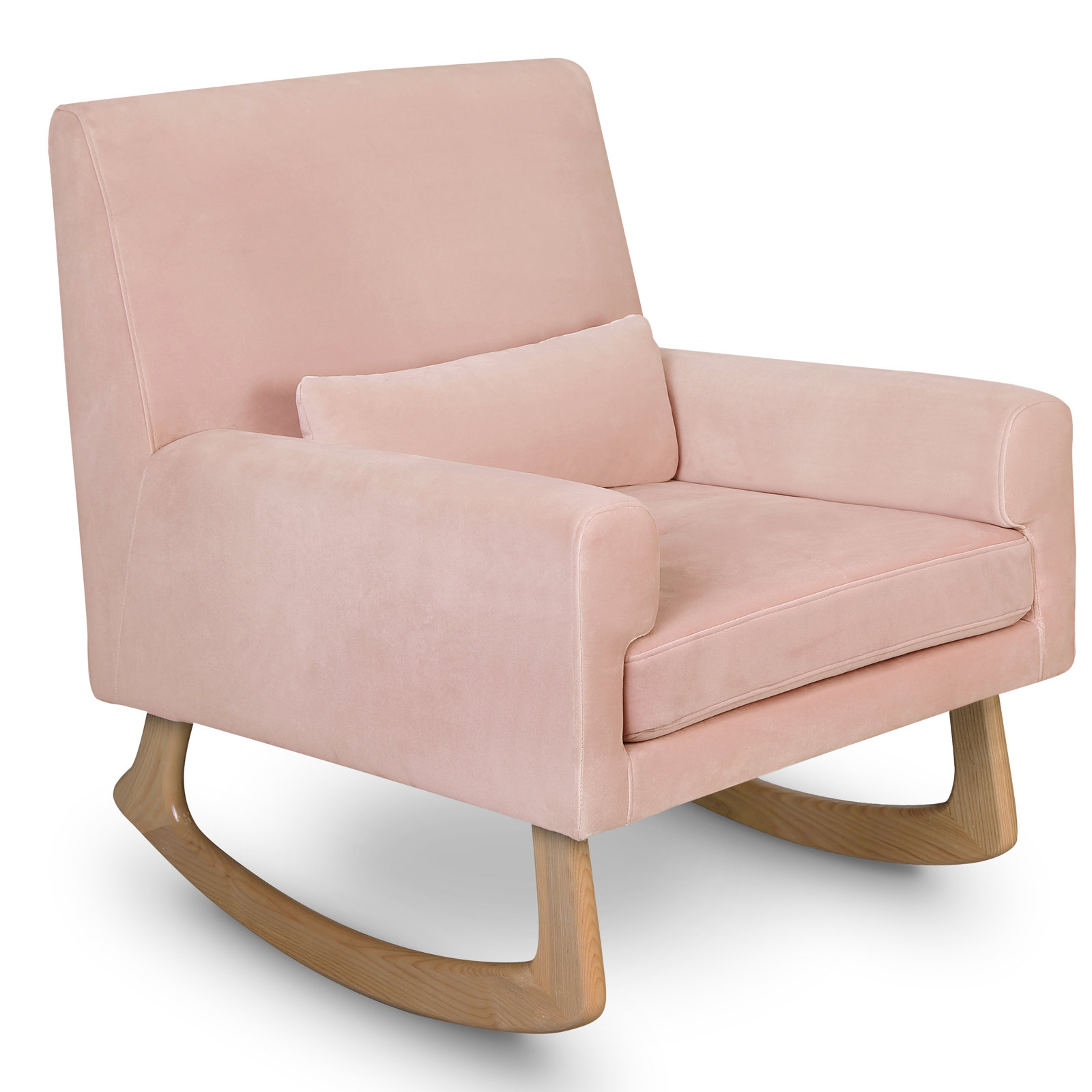 Sleepytime Rocking Chair, Light, Blush Velvet