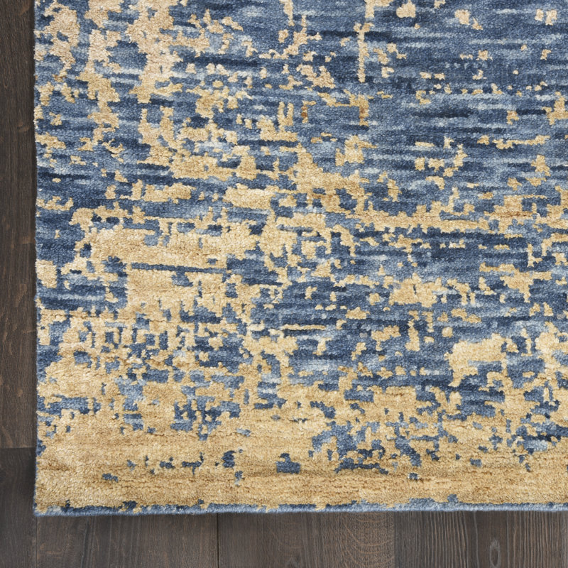 Abstract Hand Woven Area Rug, Rectangle 2' x 3'