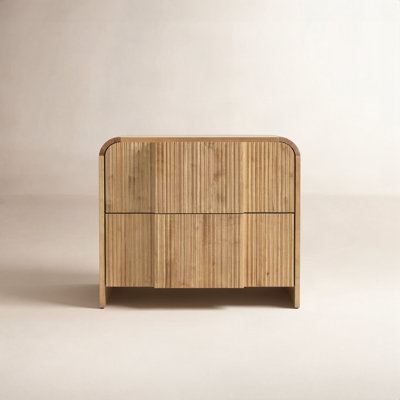 26"Reeded Eood Nightstand