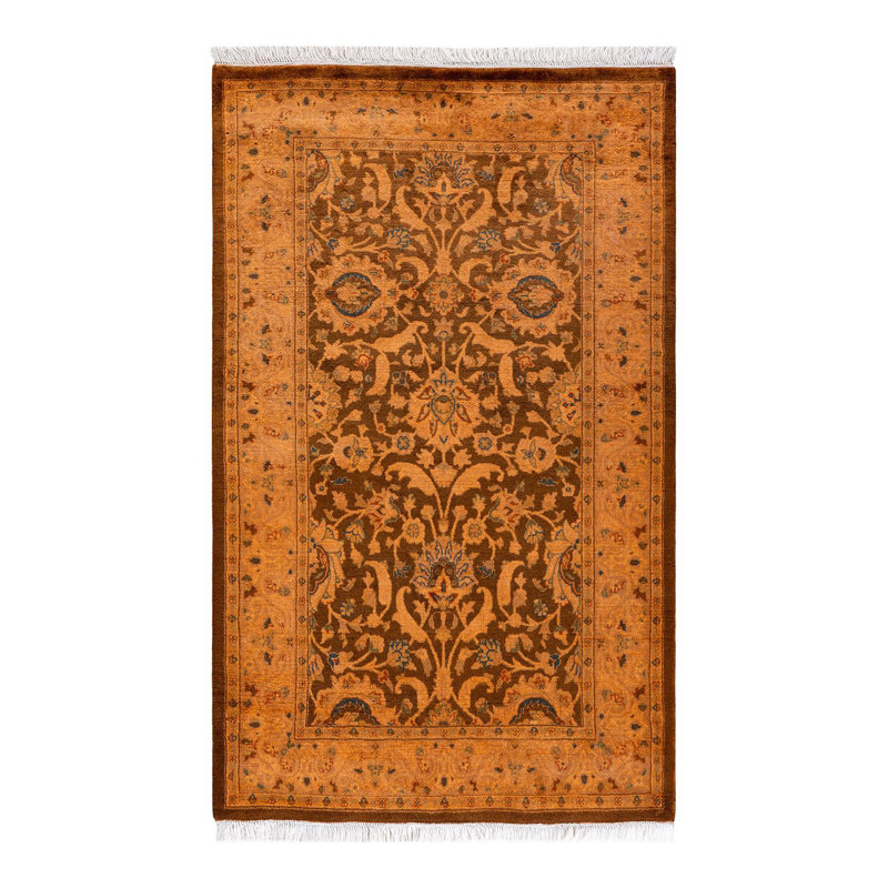 Fine Vibrance One-of-a-Kind 2' 6" X 4' 4" Hand Knotted Area Rug