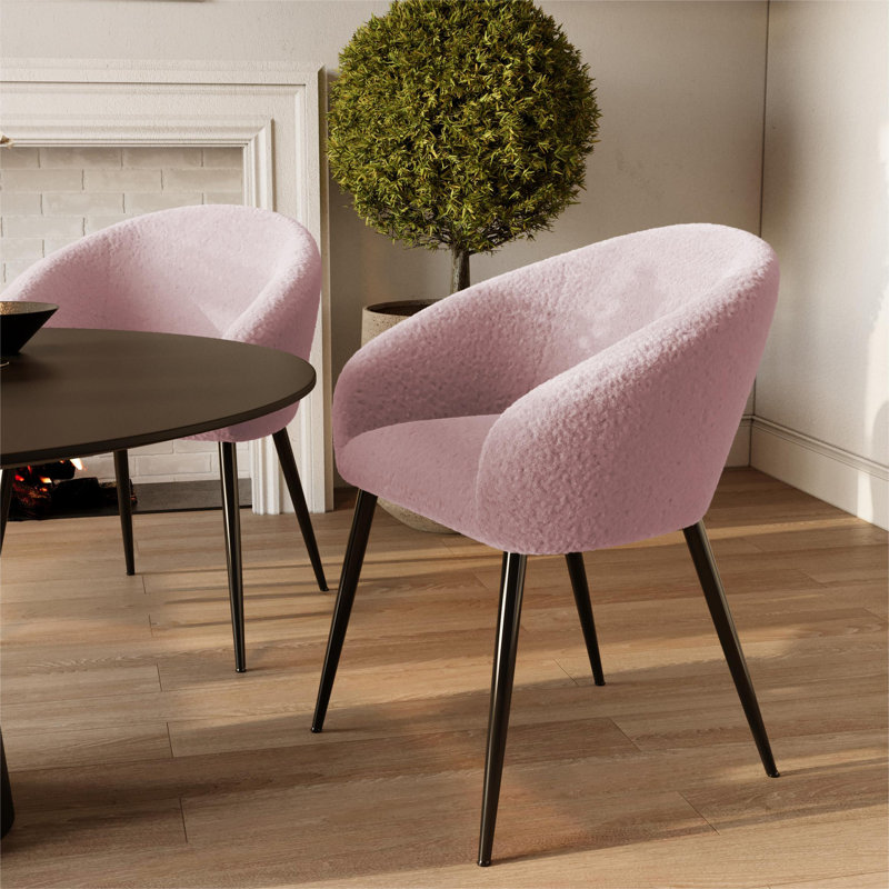 Avianah 18'' H Upholstered Armchair, Black, Black