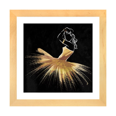 «Golden Dress Puff» par On Rei - impression d'art graphique