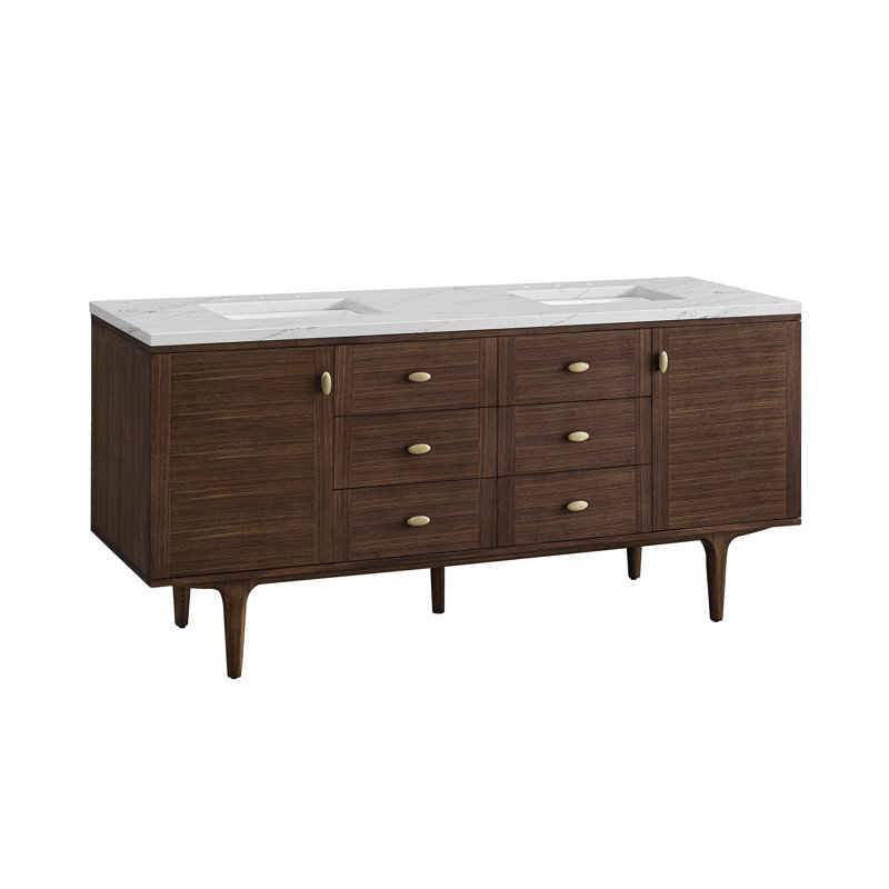 Amberly 72'' W Double Vanity, Ethereal Noctis