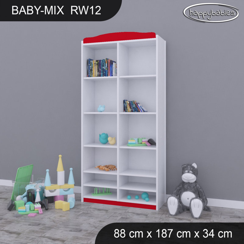 Baby Mix 187cm H X 88cm W Kids Cube, Red