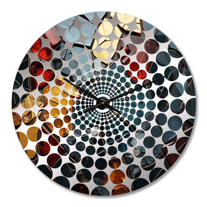 Yedaiah - Horloge murale abstraite en marbre, Petit