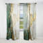 Gold And Green Paint Fusion - Abstract Painting Room Darkening Abstract Curtain - 1 Panel-107826807