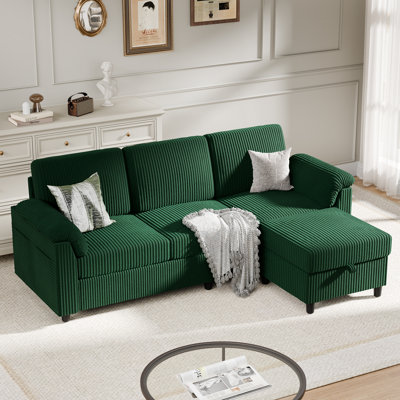 79'' Upholstered Sofa With Ottoman