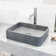 Apollo Gothic 16" L x 12" W x 4" H Rectangular Concrete Vessel Bathroom Sink with 12" H Faucet
