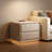 Modern 2-Drawer Smart Nightstand With LED light