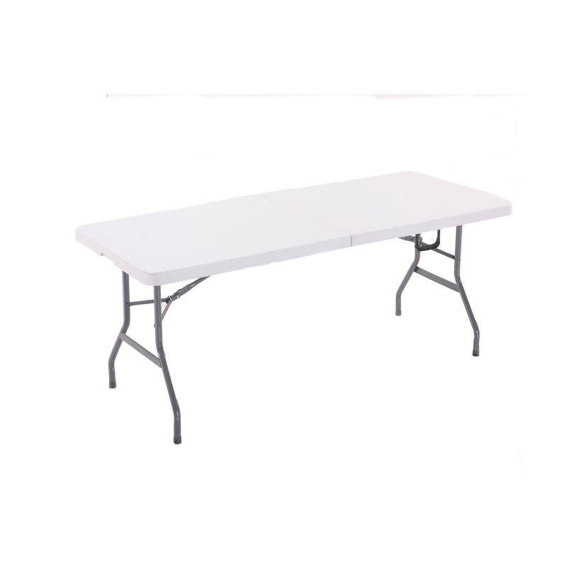 Table pliante portative en plastique, H 29 po x l 72 po x P 30 po