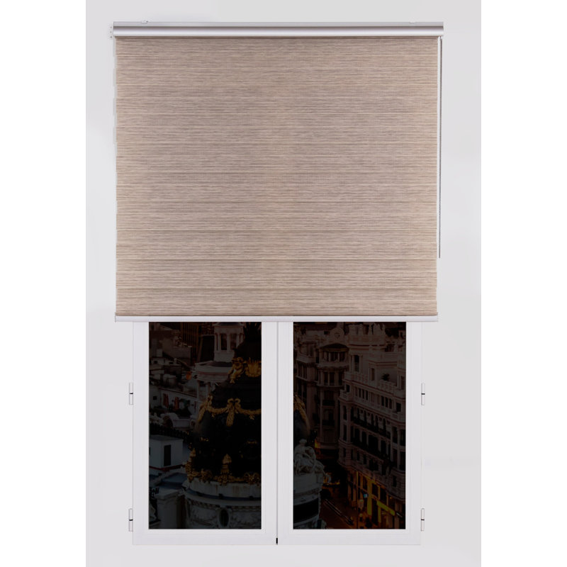 Semi Sheer Zebra Shades, Milan Beige, 250 cm L x 120 cm W