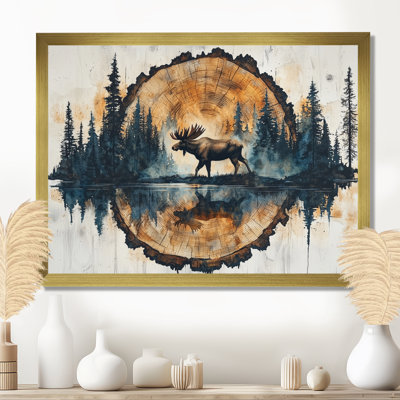Geon Canadian Moose Into The Forest II - Orignal, art mural