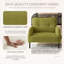 Chaise d'appoint rembourrée en velours côtelé Modern-1376002747