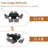 Magallanes 6-Person Extendable Table Dining Set with Velvet Dining Chair-1814485630-1814485569