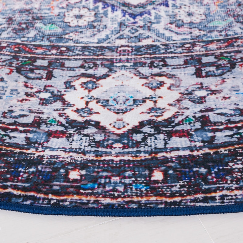 Tucson Performance Machine Washable Oriental Rug, Round 6'