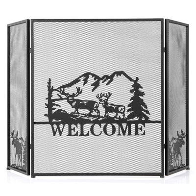 Eberardo Metal Fireplace Screen