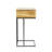 Table d'appoint en bois de manguier en forme de C-1271039485