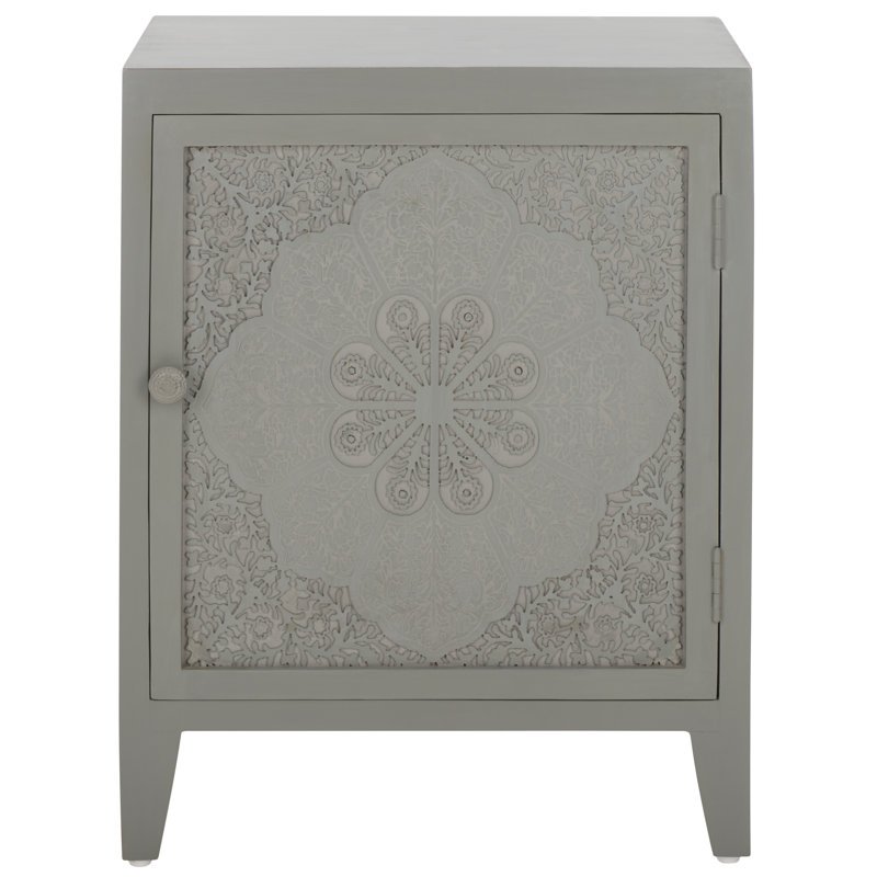 Table de chevet grise Thielle, gris
