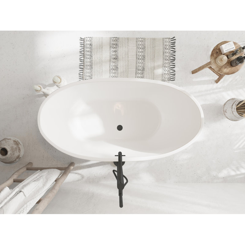 Baignoire de trempage 54 "x 29" Ardis, Noir mat