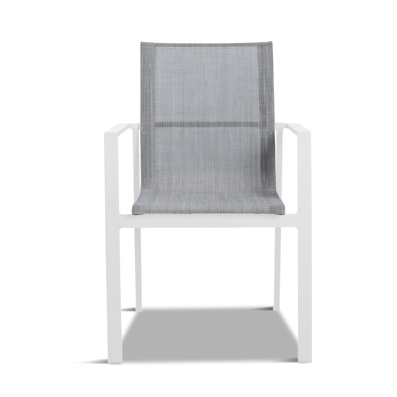 Lift Outdoor Dining Armchair, Slate, Driftwood