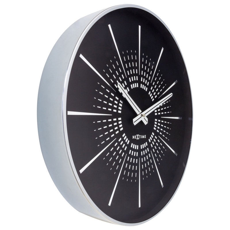 Metal Wall Clock, Black