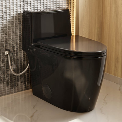 Toilette monobloc noire Los Angeles