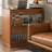 43.31"Nordic solid wood granite island counter storage side cabinet