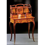 Russian Empire Lady's Secretary Desk with Hutch