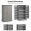 Armoire de cuisine avec 12 étagères à épices, 2 tablettes réglables et 2 portes-137379787