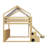 Wooden Loft Bed With House-Shaped Frame And Tent Canopy-1045072731-1045072733