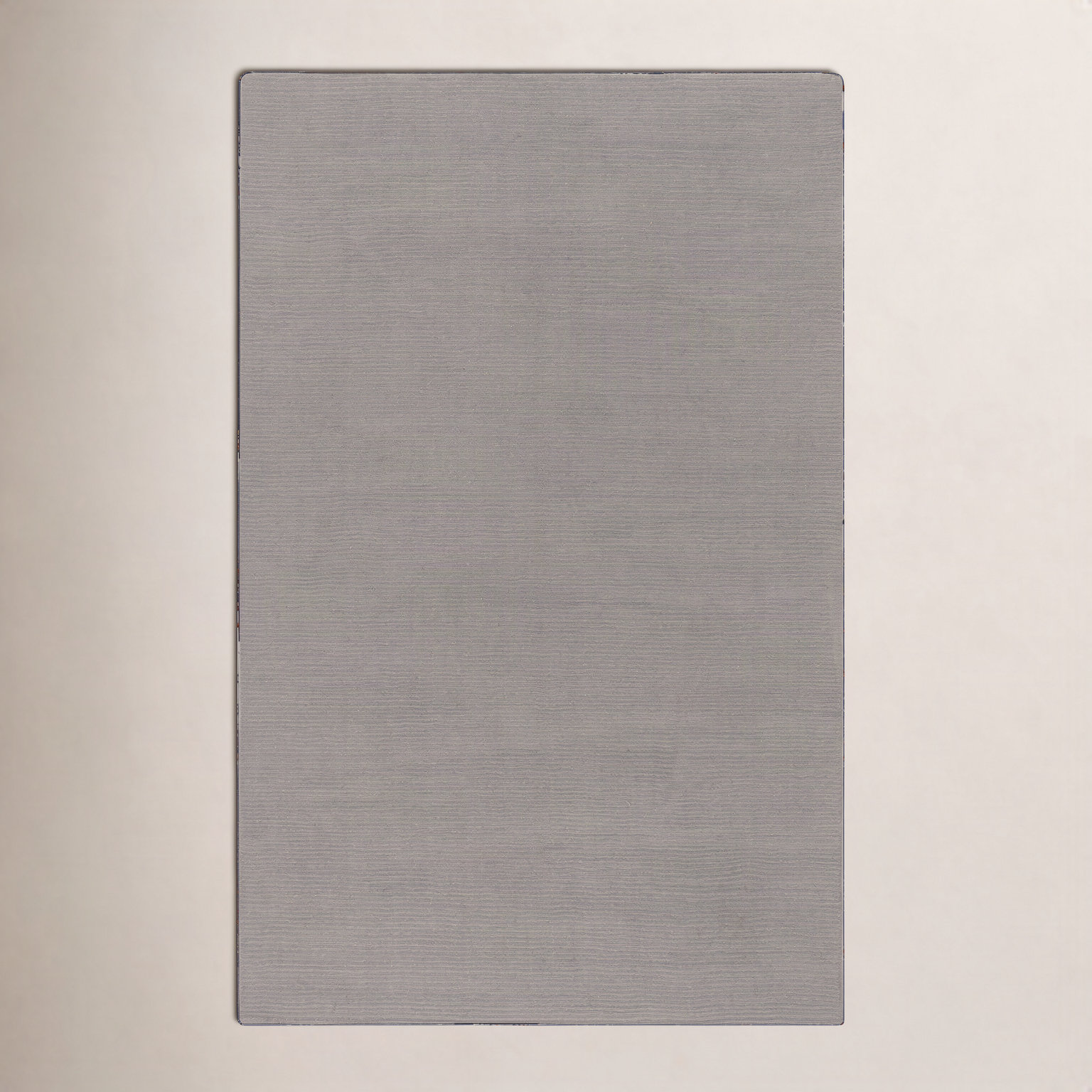 Crowe Dark Gray Hand-Loomed Striped Wool Rug, Rectangle 3'3" x 5'3"