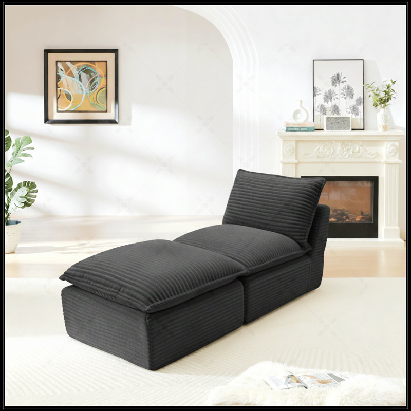 Canapé moderne en velours côtelé avec sièges confortables et combinaisons polyvalentes pour les maisons, les appartements et les bureaux