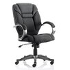 Black and silver executive office chair