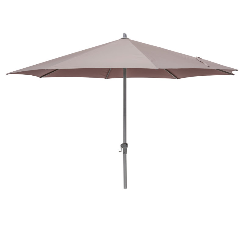 Hatten Riva Traditional Round Parasol, 262cm H x 350cm W x 350cm D, Taupe