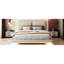 Grand lit capteur tapissier grand, beige, 2 dossiers, port de charge, grande prise gracieuse-1742052676-1742052675